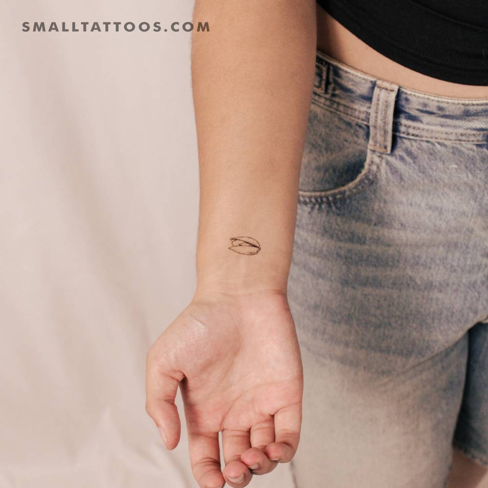 Fine Line Pistachio Temporary Tattoo