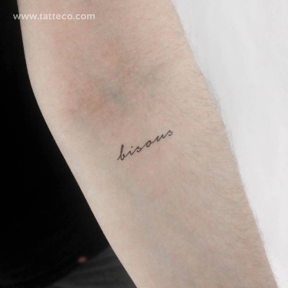 Bisous Temporary Tattoo