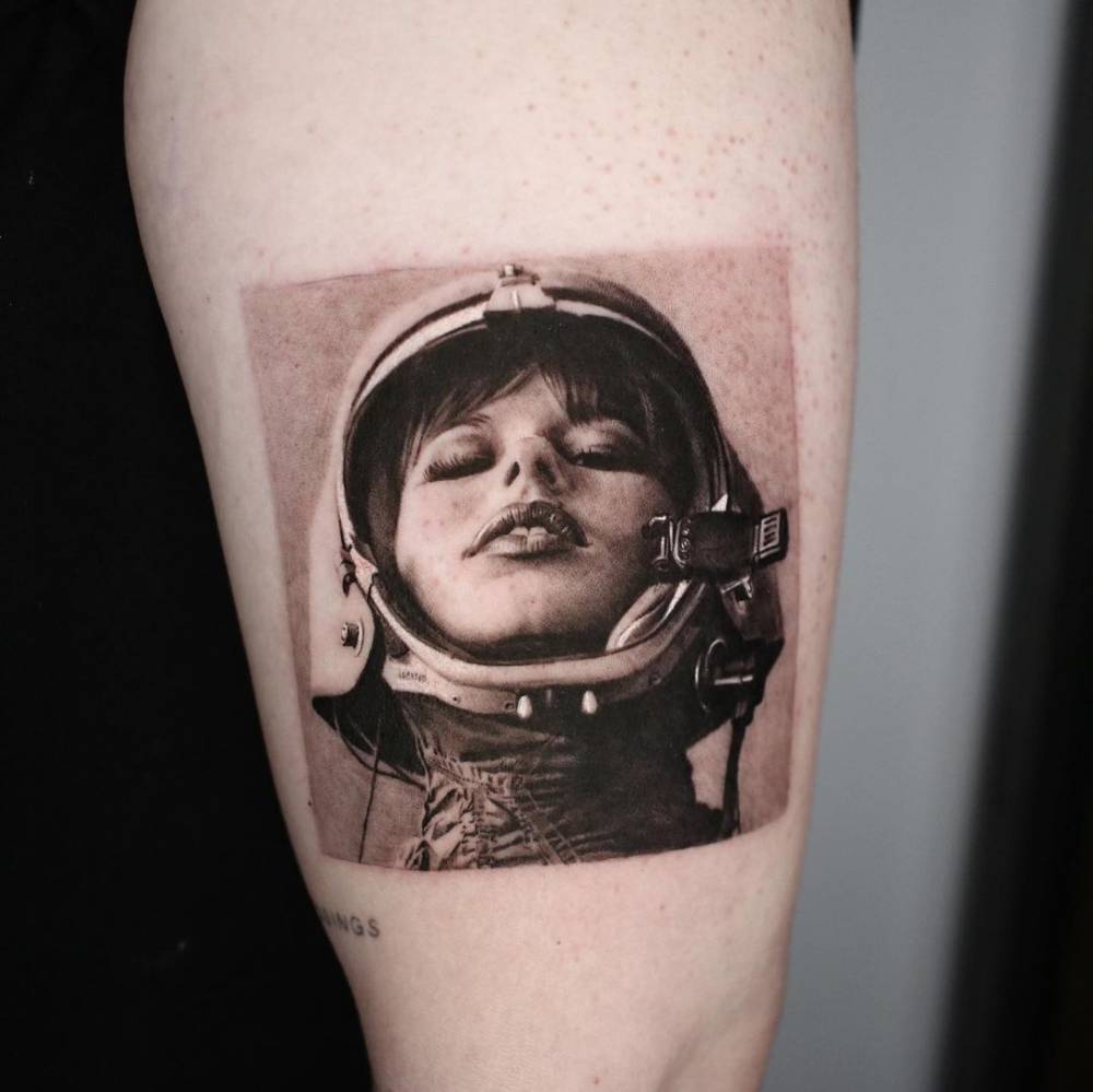 Astronaut photograph tattoo - original artwork by Art Kane.