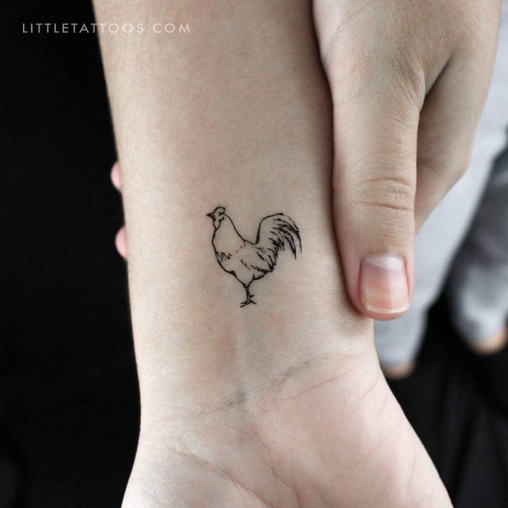 Rooster Temporary Tattoo