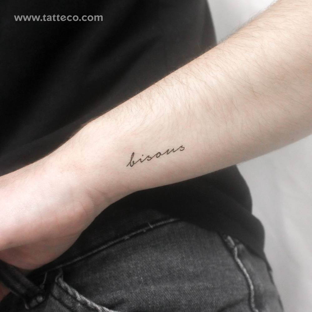 Bisous Temporary Tattoo