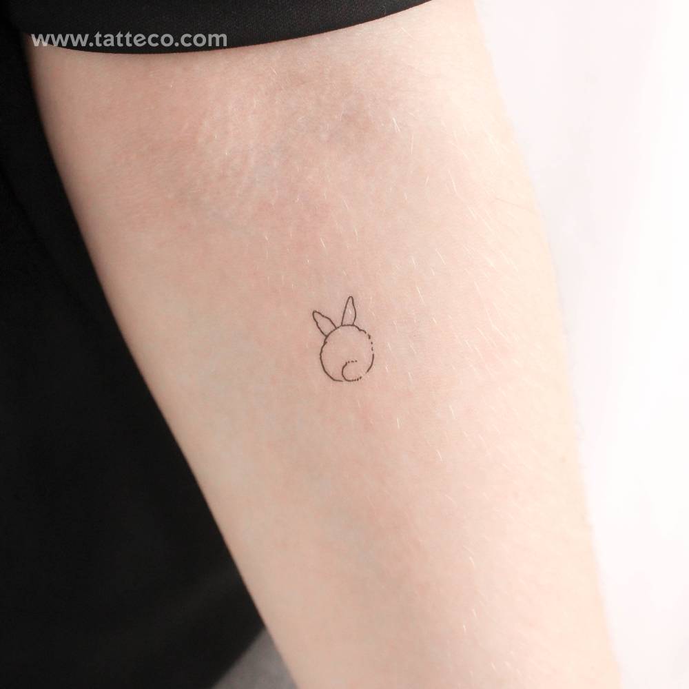 Rabbit Tail Temporary Tattoo