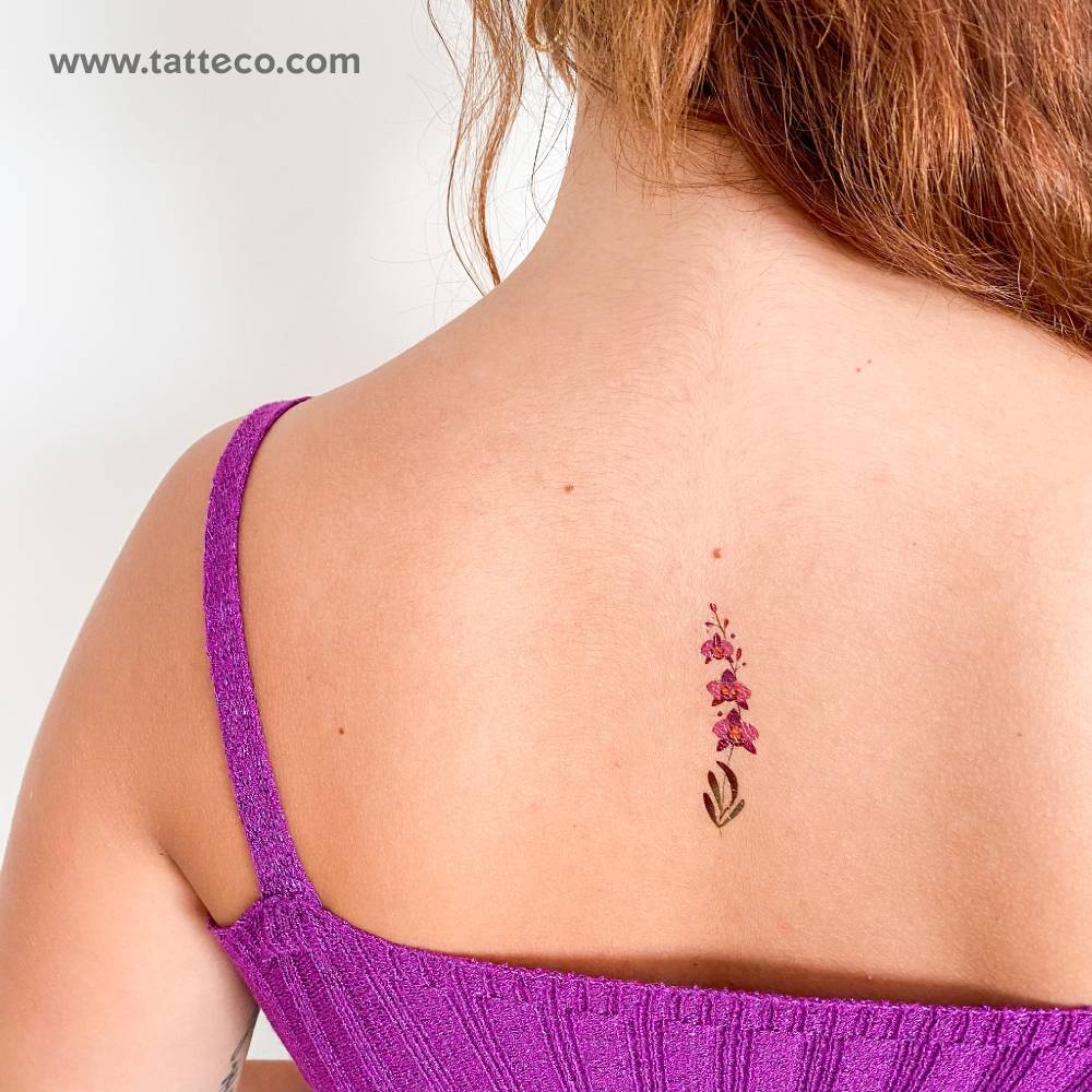 Orchid Temporary Tattoo