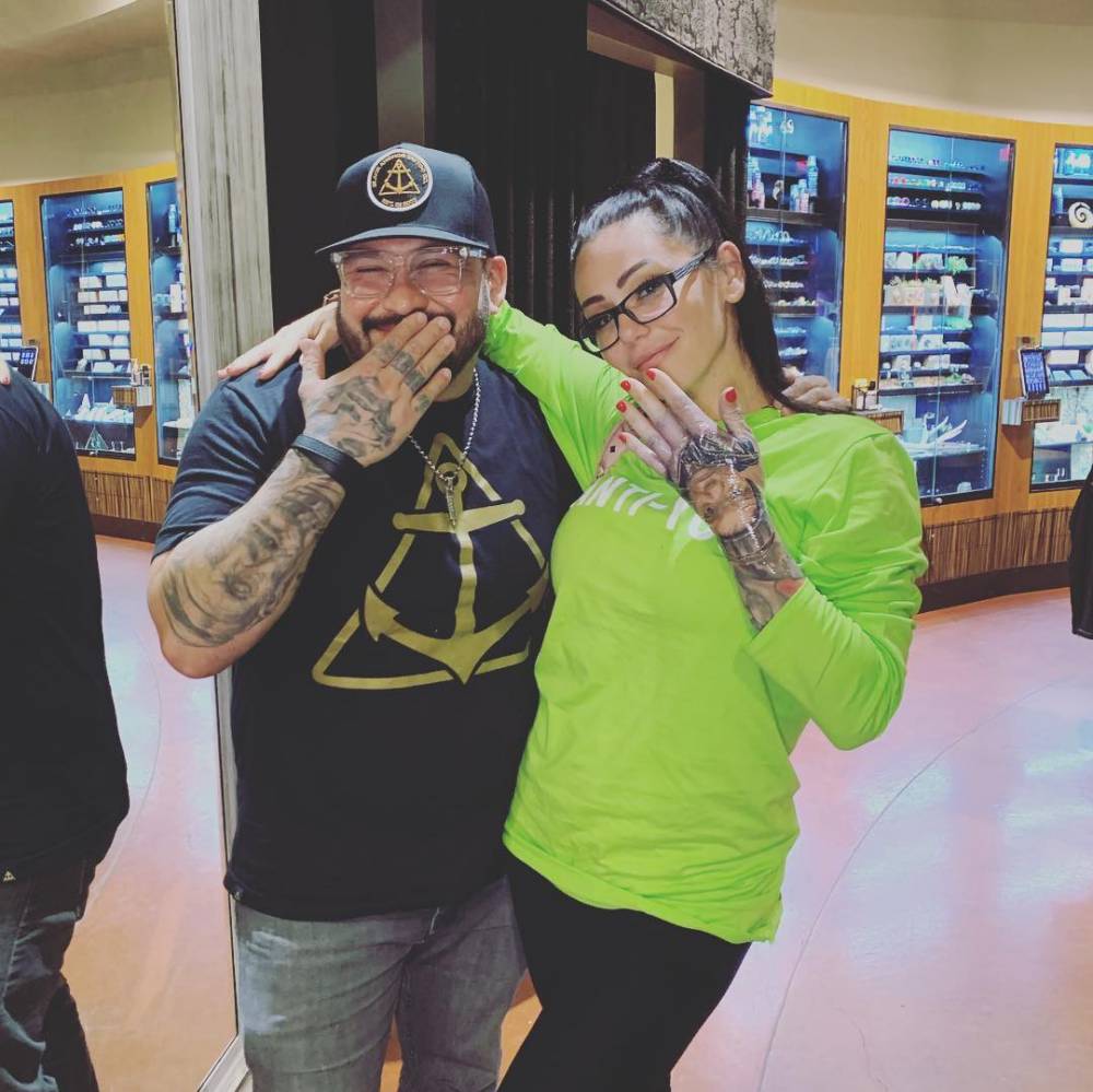 Jenni JWOWW's tattoo of her son in her hand