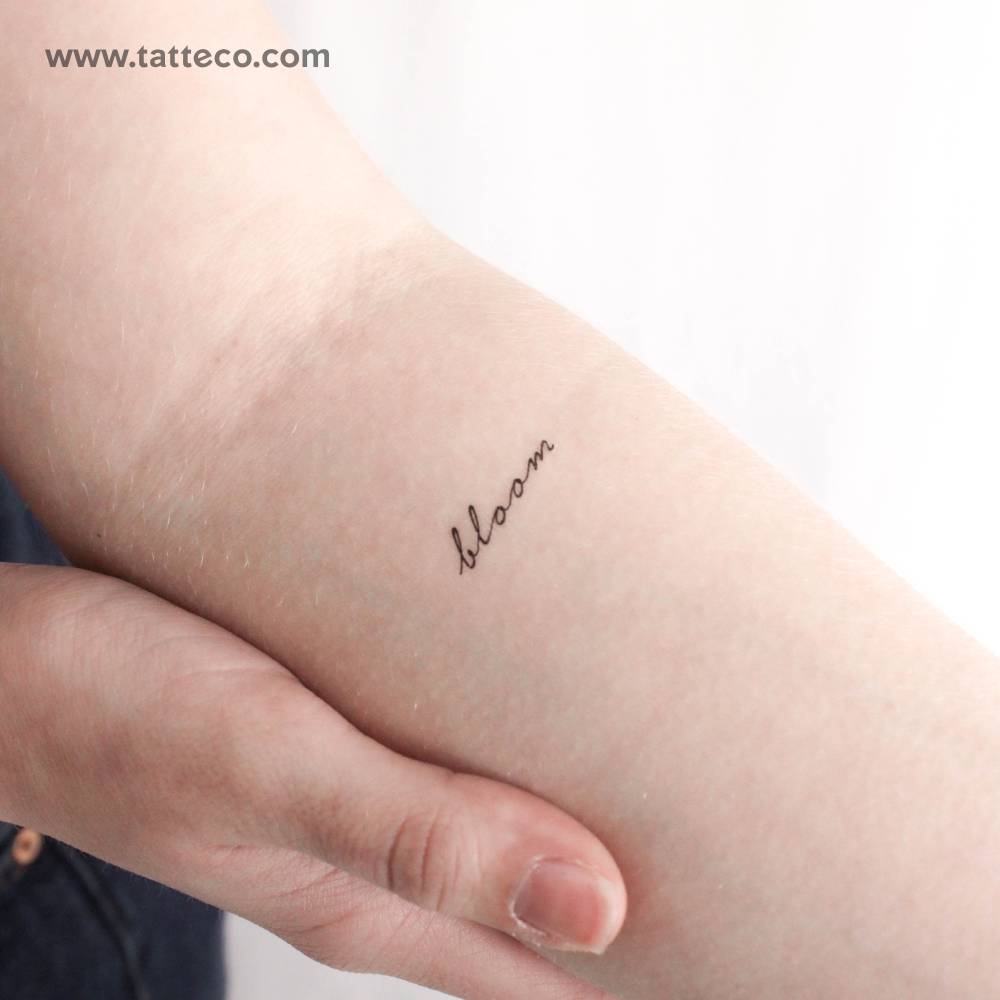 Bloom temporary tattoo