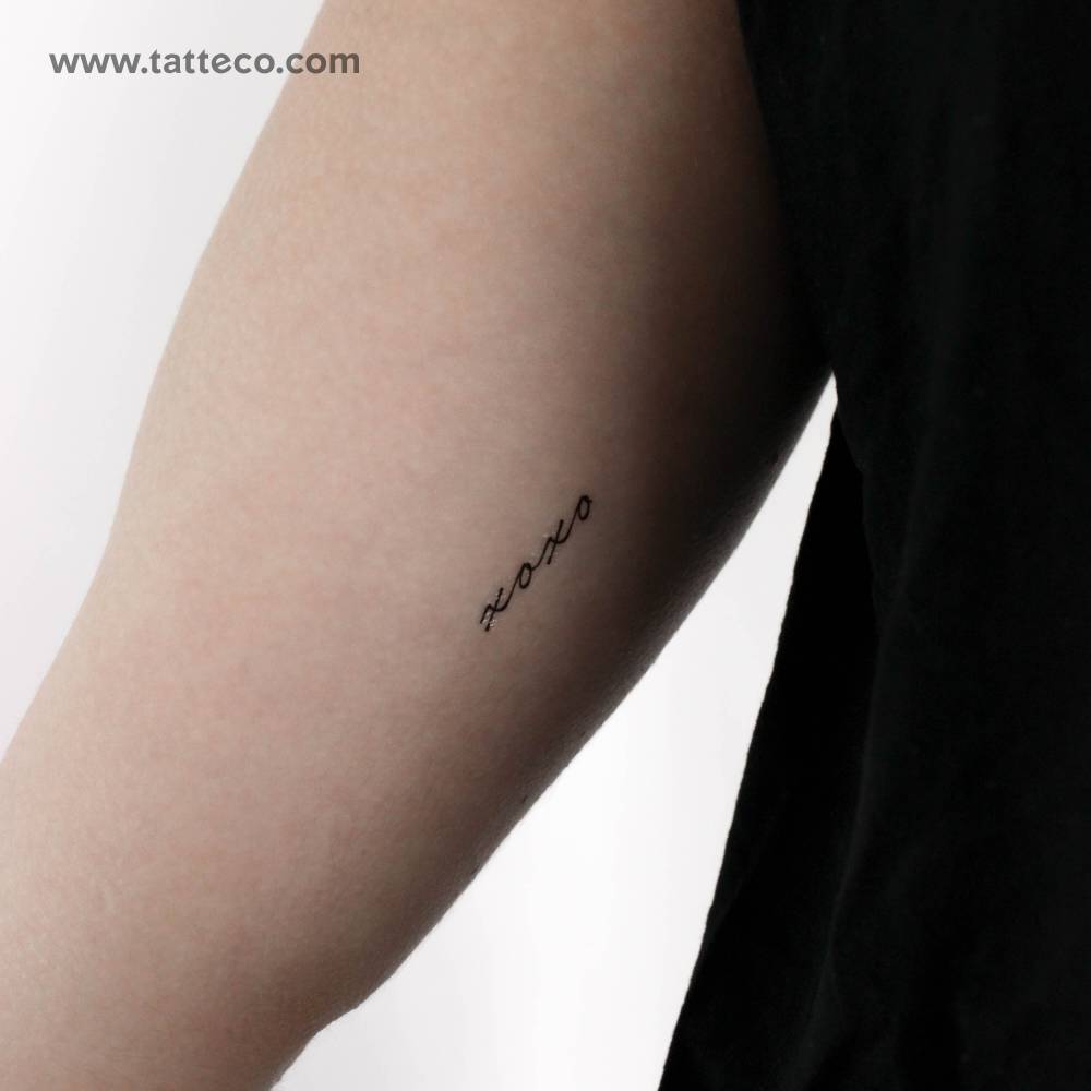 Xoxo Temporary Tattoo