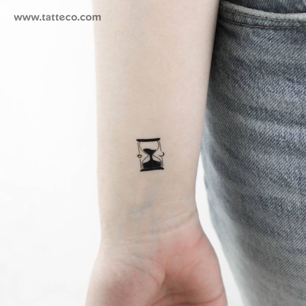 Hourglass Temporary Tattoo