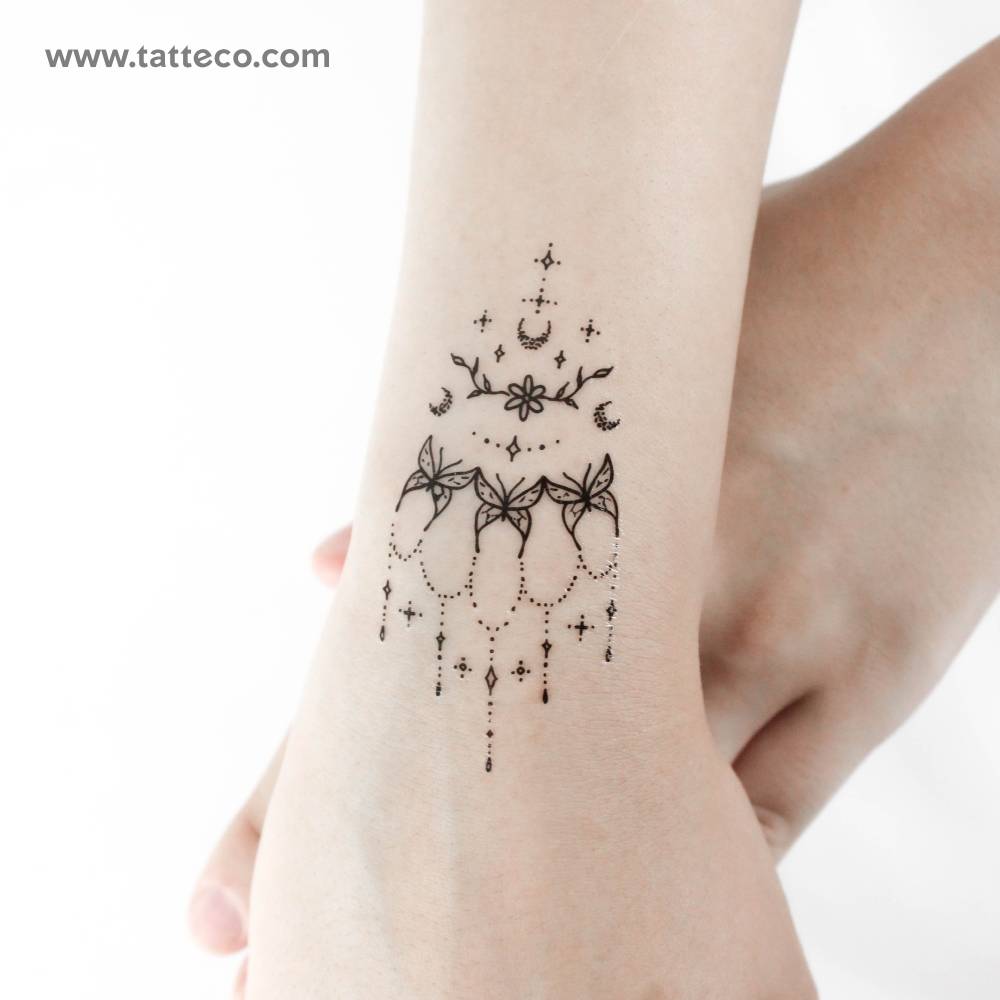 Butterfly Wristband Temporary Tattoo by Tukoi