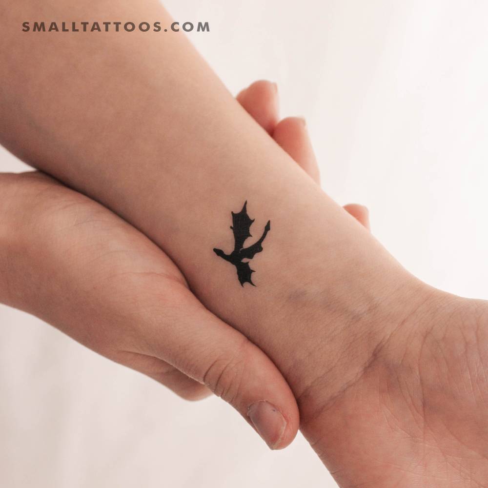 Black Dragon Temporary Tattoo