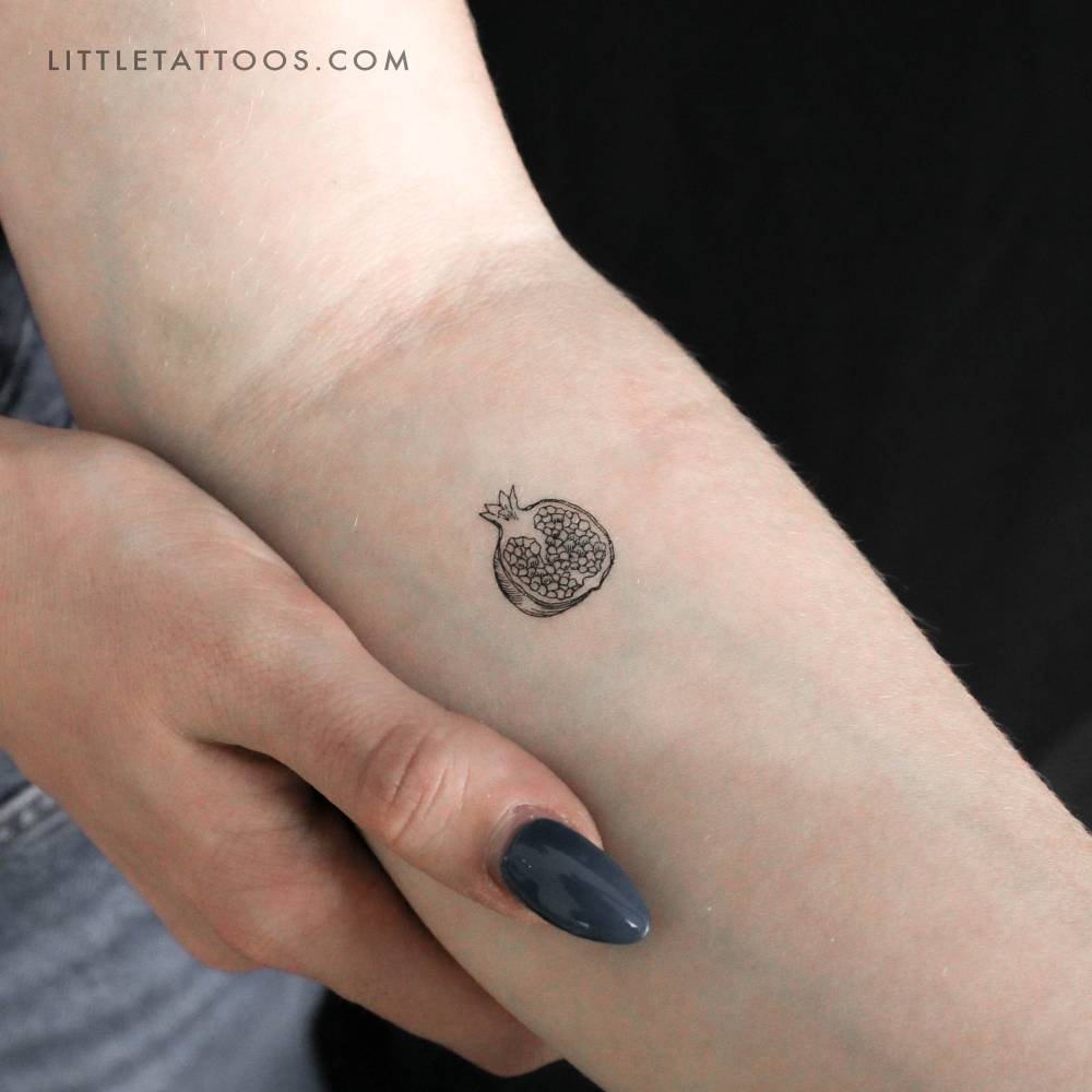 Little Pomegranate Temporary Tattoo