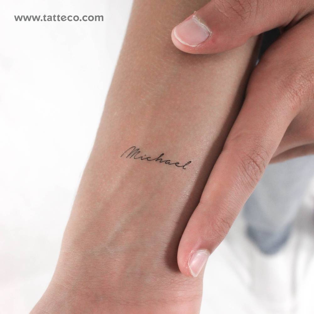Michael Temporary Tattoo
