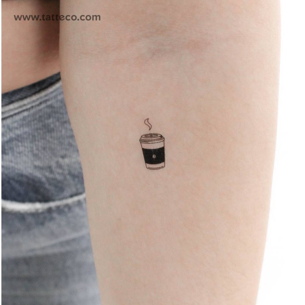 Takeaway Coffee Temporary Tattoo