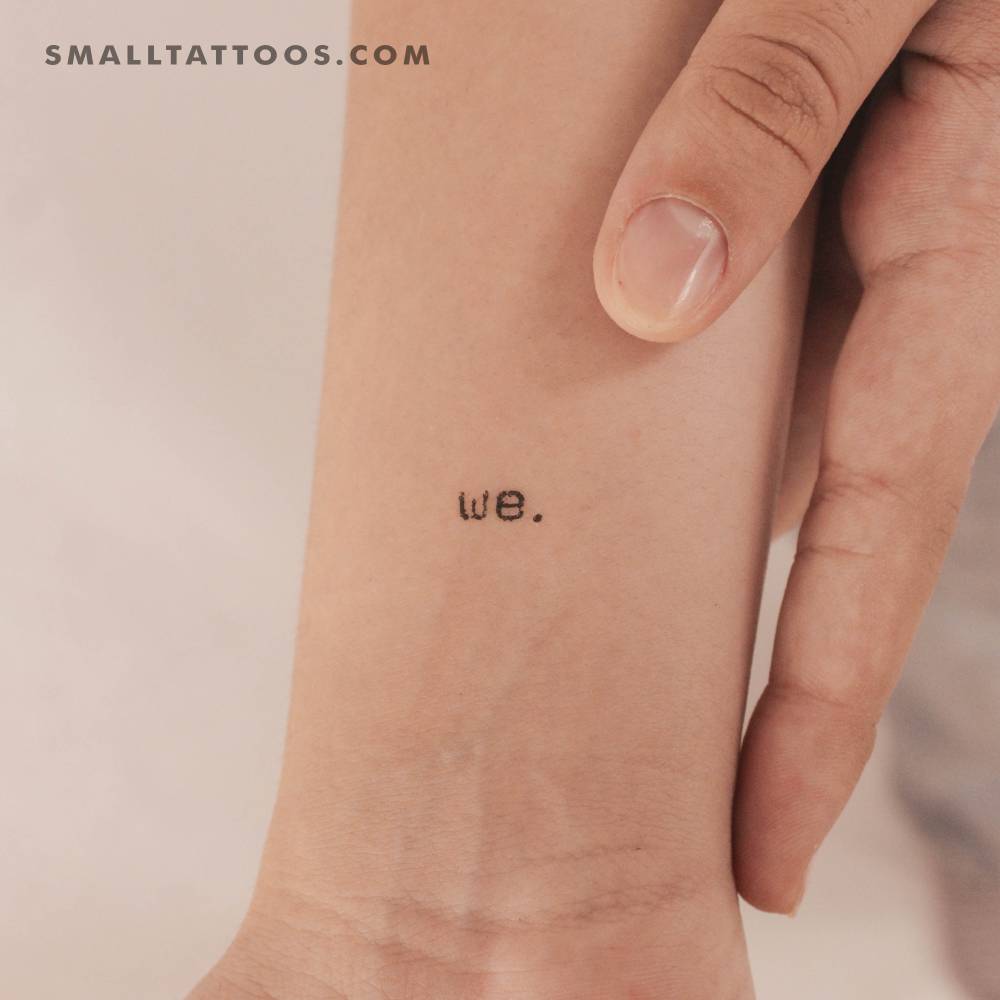 We Temporary Tattoo