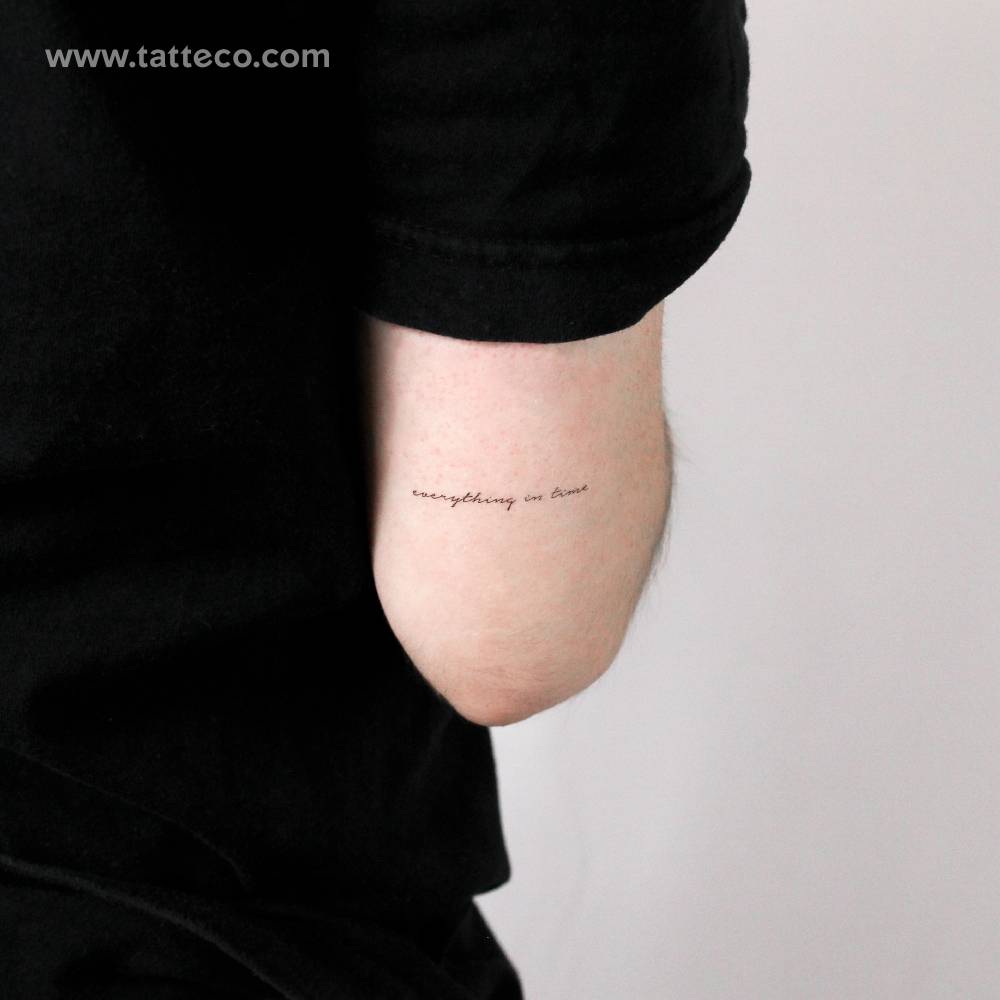 Everything In Time Temporary Tattoo