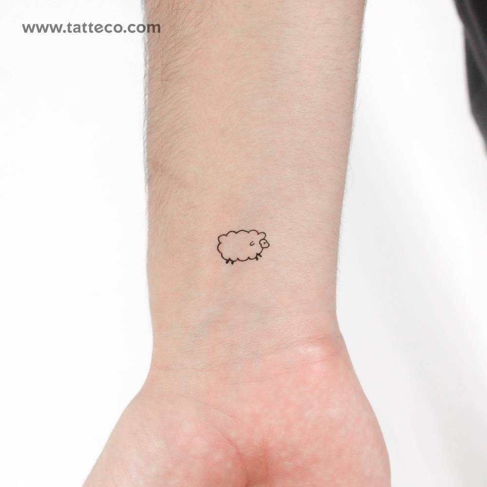 Little Sheep Temporary Tattoo