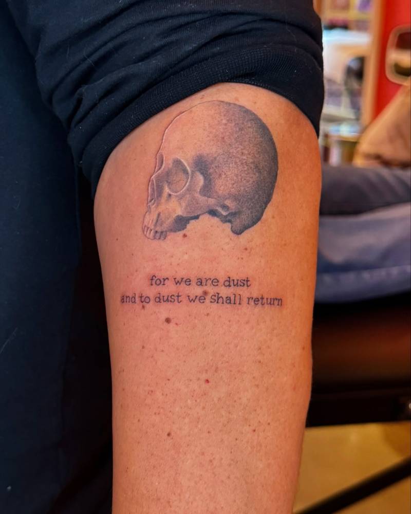 "For we are dust and to dust we shall return".