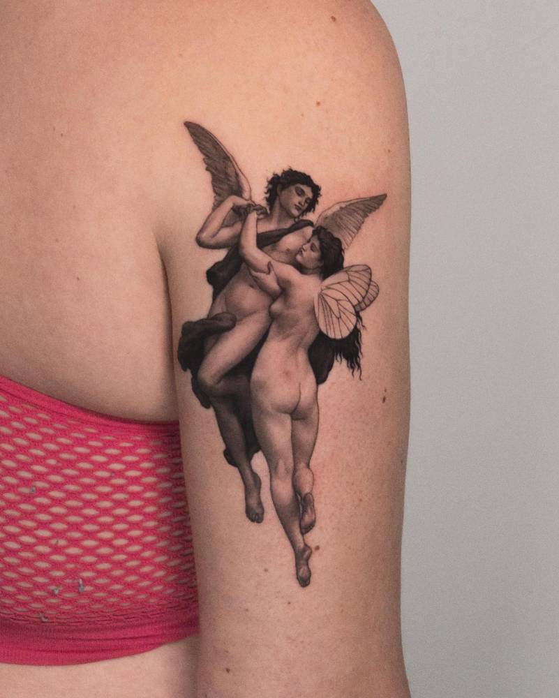 L'amour et Psyché - William Adolphe Bouguereau.