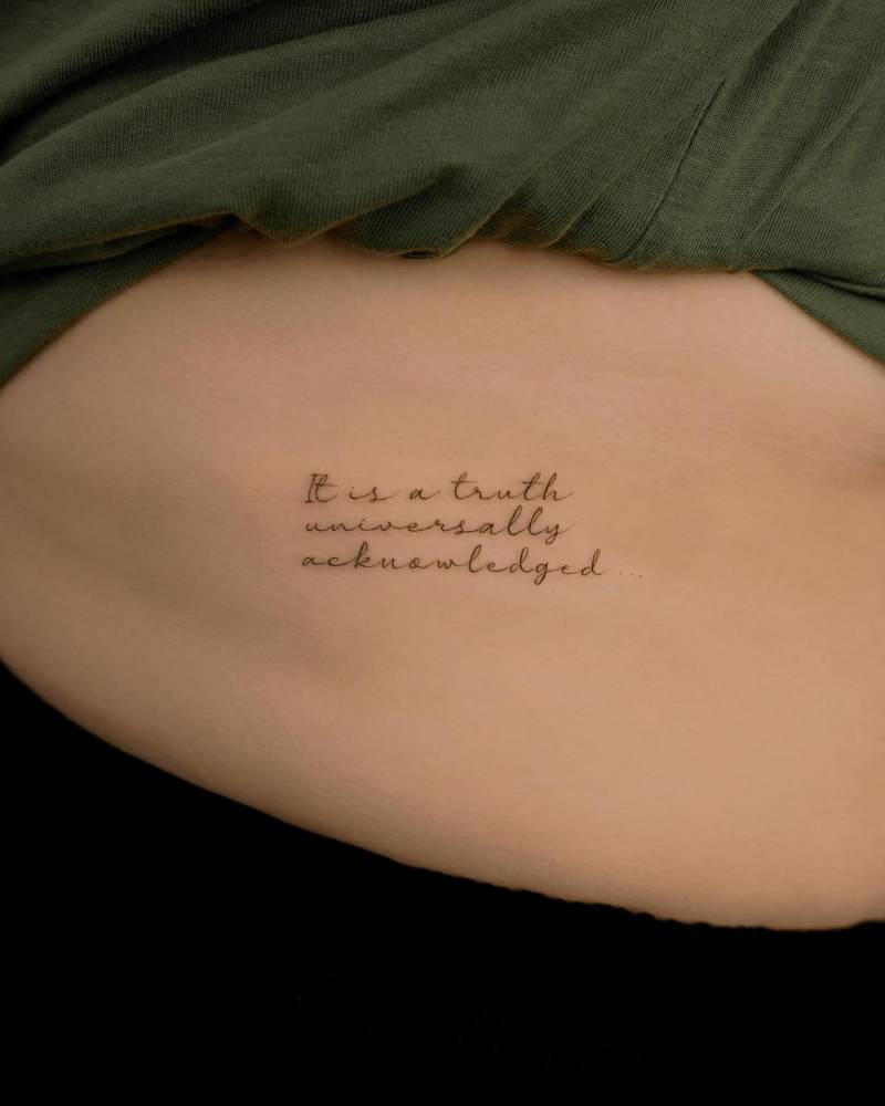 “It is a truth universally acknowledged”.