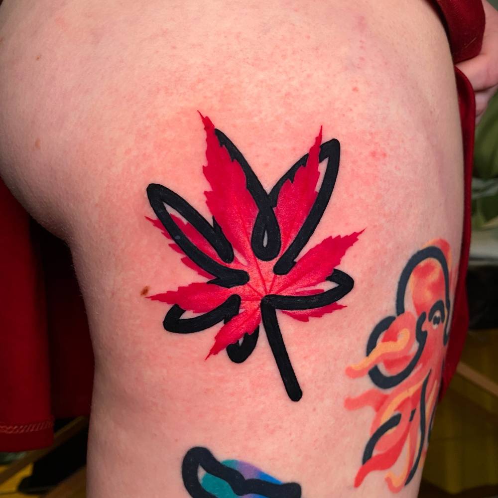 RED DESTRUTTURATO MAPLE LEAF