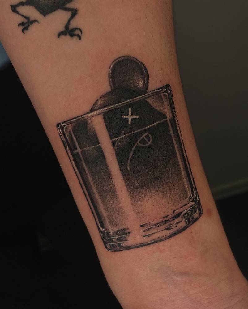 Drowning in a glass.