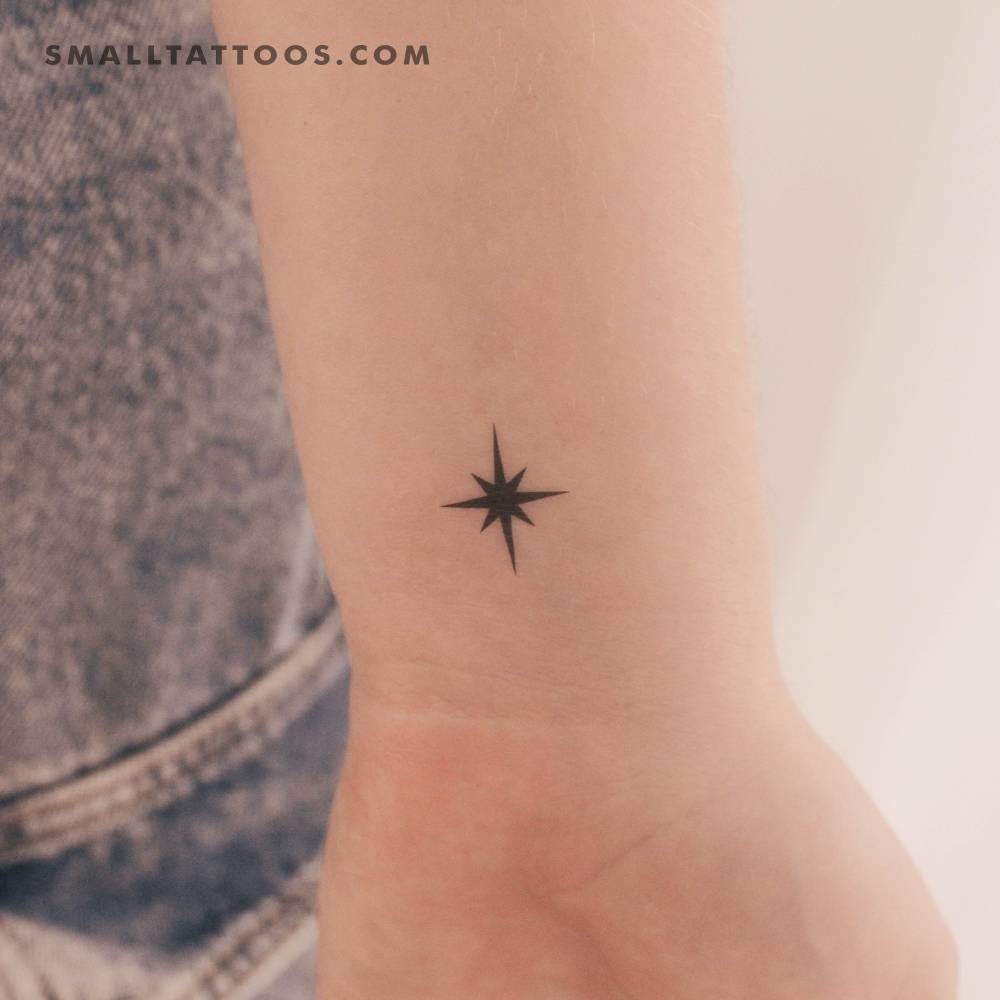 Polaris temporary tattoo located on the wrist.