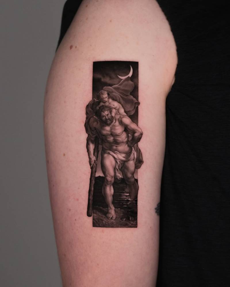 Saint Christopher by Peter Paul Rubens.
