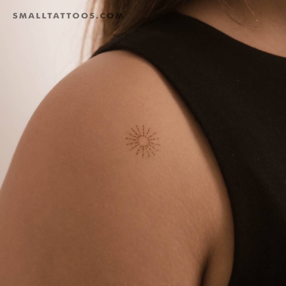 Solar sparkle type II by Jakenowicz temporary tattoo.