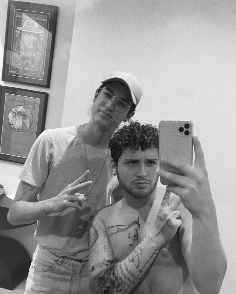 Bazzi's chest tattoo.