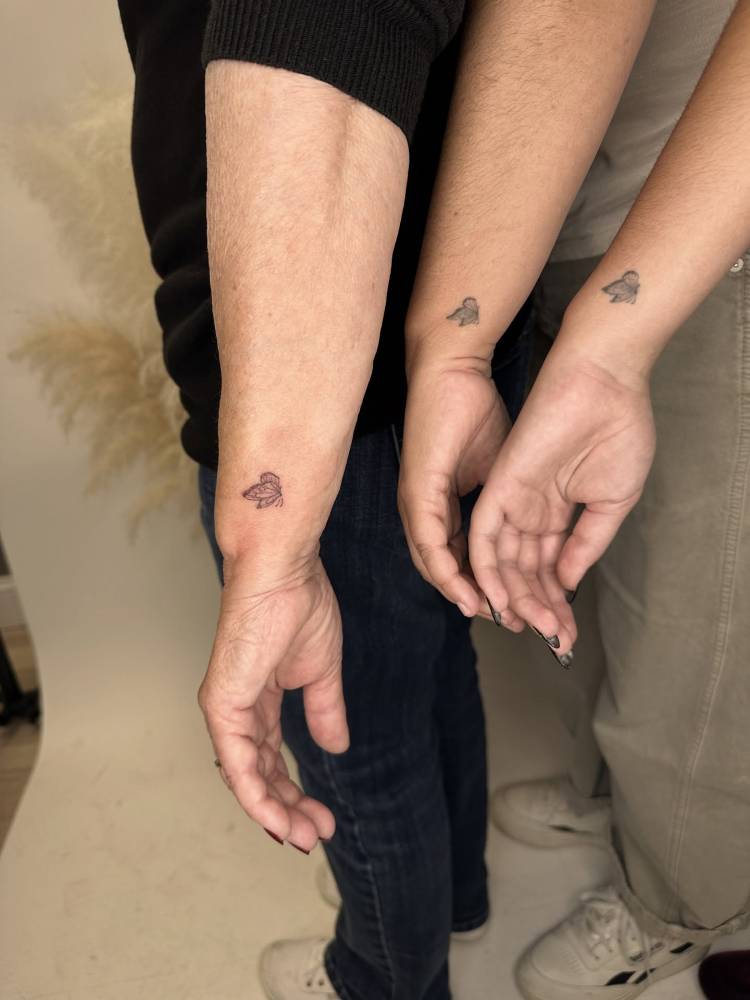 It was time for grandma to get her matching butterfly tattoo.