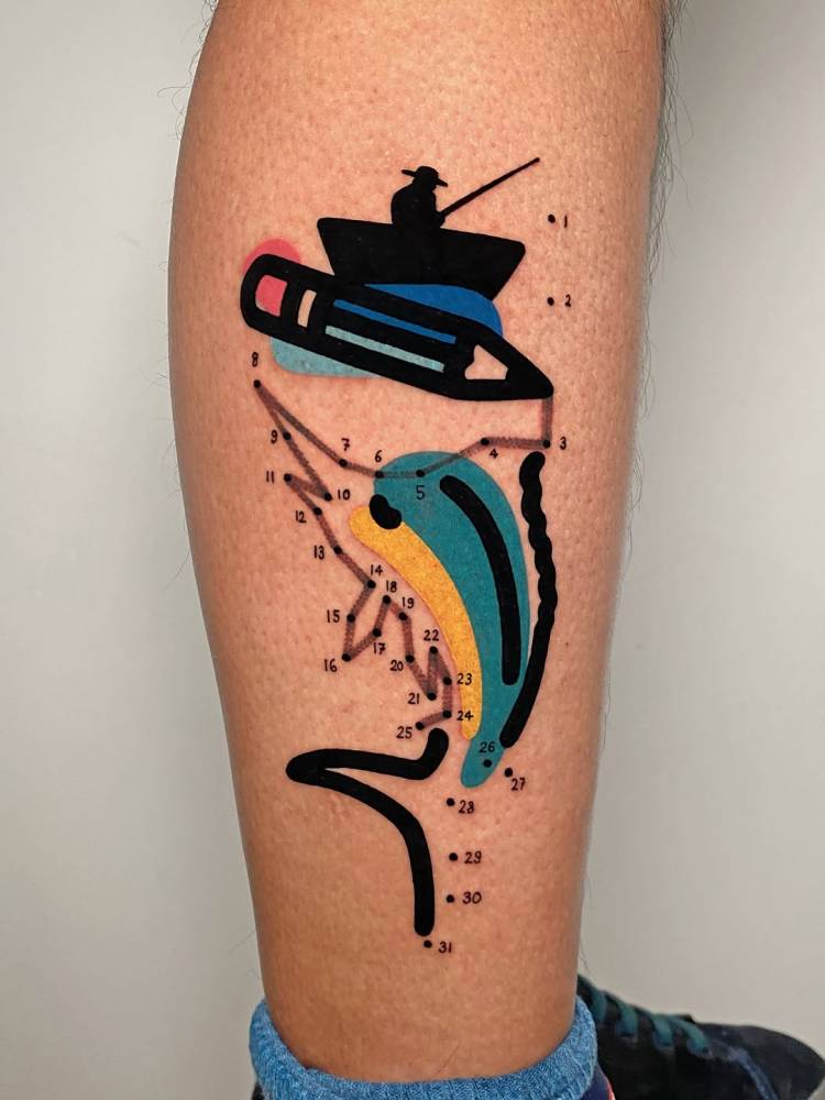 THE OLD MAN AND THE SEA, DESTRUTTURATO. Based on the Ernest Hemingway book. “This is the book my mom would always read to me when I was a child, so I wanted to create a tribute to her.”