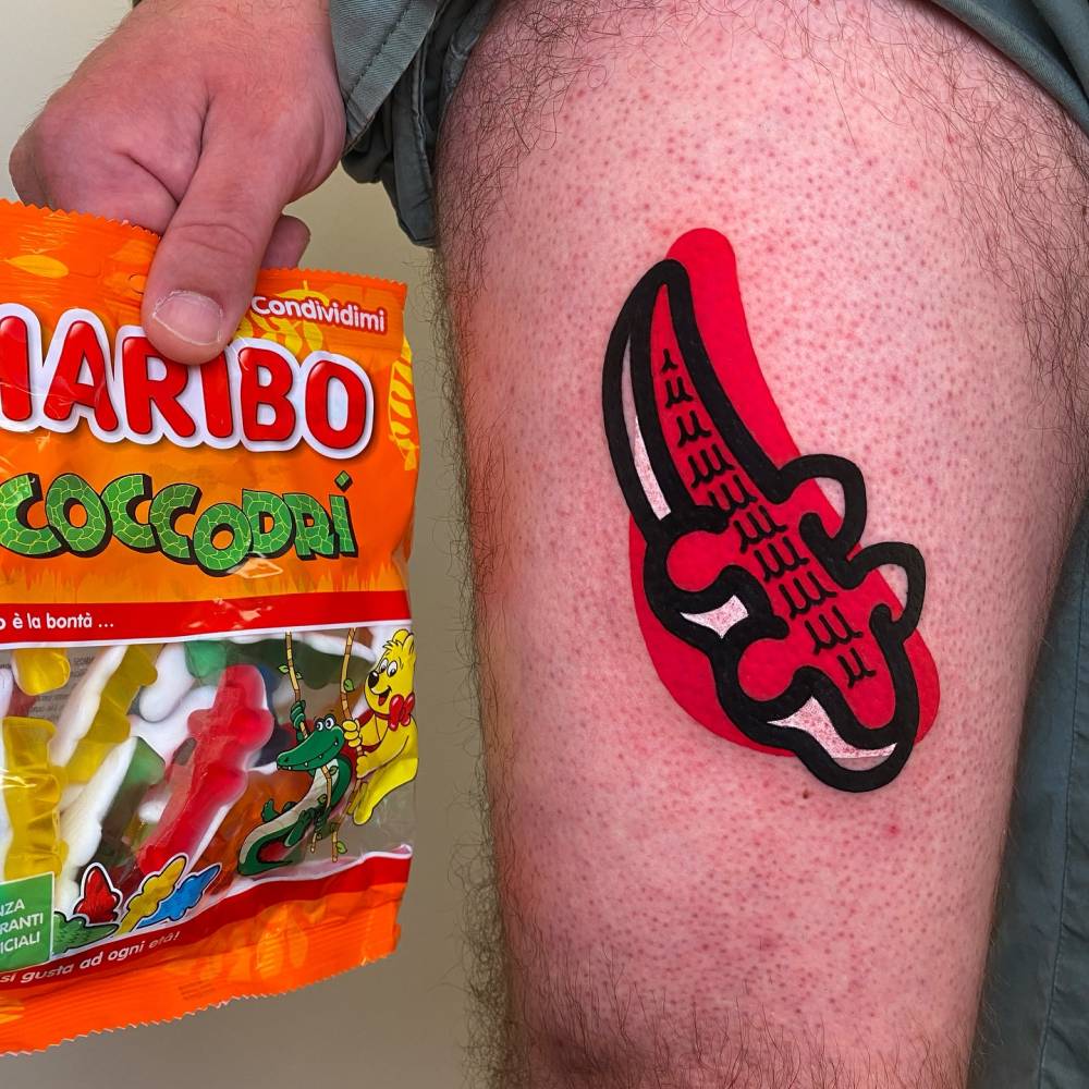 HARIBO GUMMY CROCODILE DESTRUTTURATO.