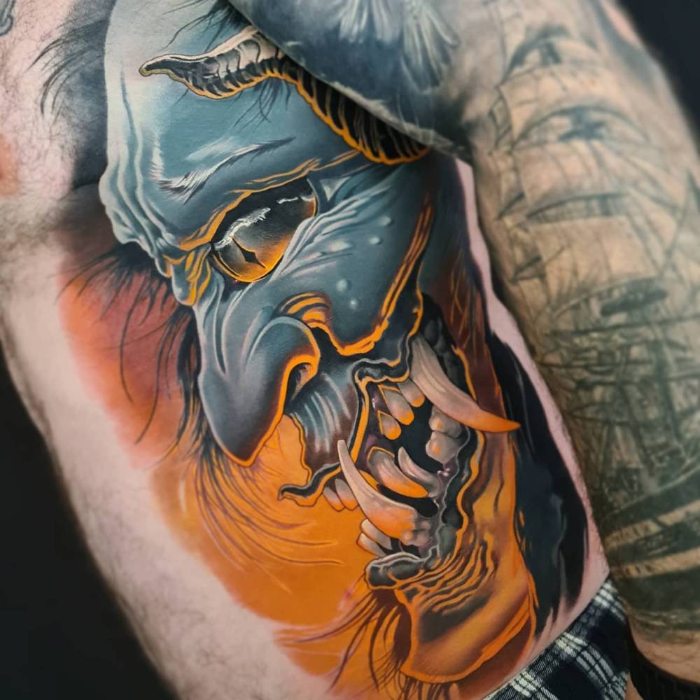Big hannya on the ribs!