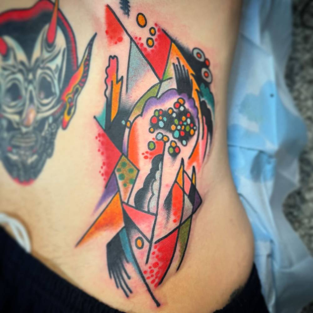 A different take on a section of a Kandinsky painting.