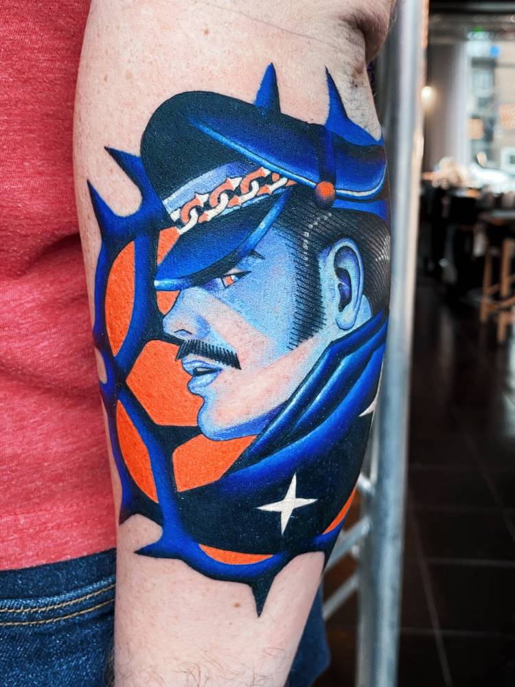 Touko Valio Laaksonen, best known by his pseudonym Tom of Finland, was a Finnish artist known for his stylized highly masculinized homoerotic art, and for his influence on late 20th-century gay culture.