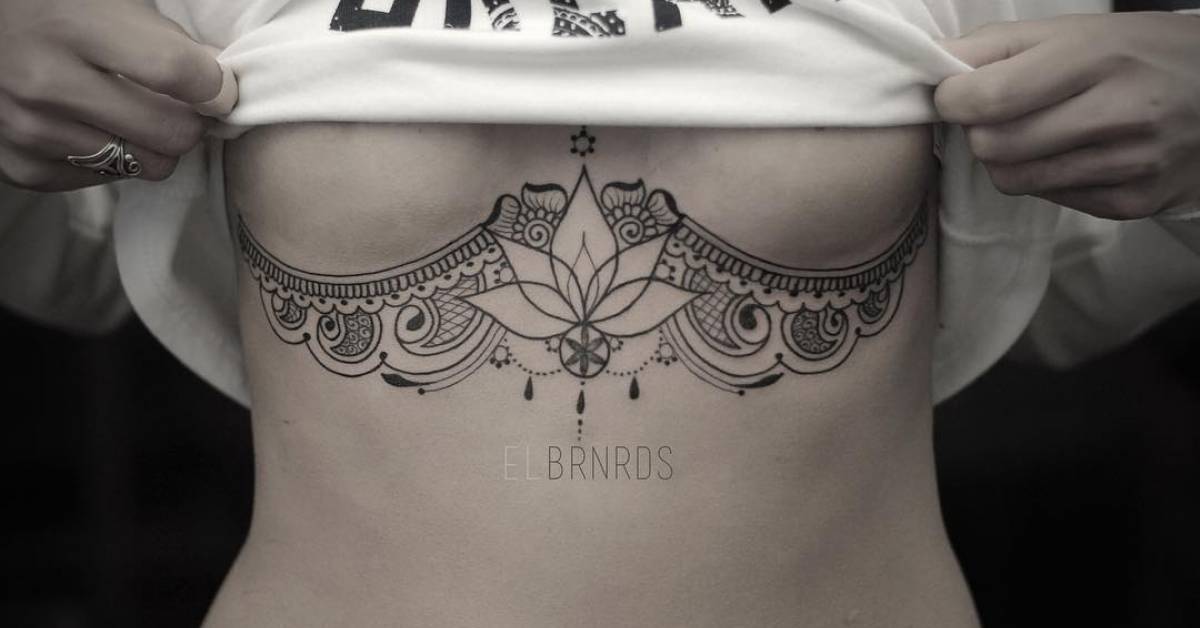 Ornamental underboob piece.