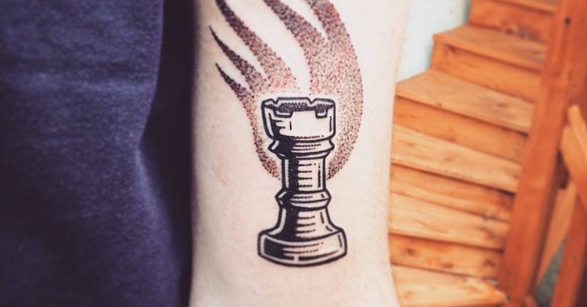 Rook Chess Piece Tattoo