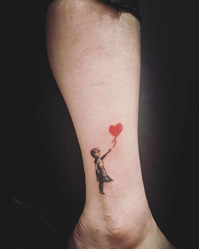 Tatuaggio Palloncino Ragazza Banksy Tatuaggio Palloncino Ragazza Banksy